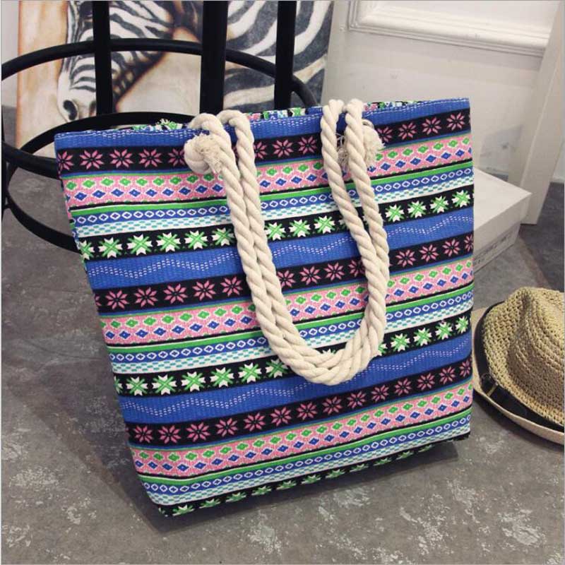 swvws  Fashion Folding Women Big Size Handbag Tote Ladies Casual Flower Printing Canvas Graffiti Shoulder Bag Beach Bolsa Feminina