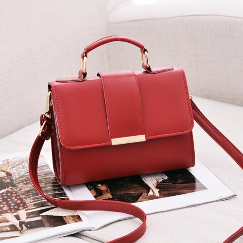 swvws BACK TO COLLEGE   Hot Selling Fashion Women Bag PU Leather Handbags Small Shoulder Crossbody Bag Flap Designer Ladies Hand Bags