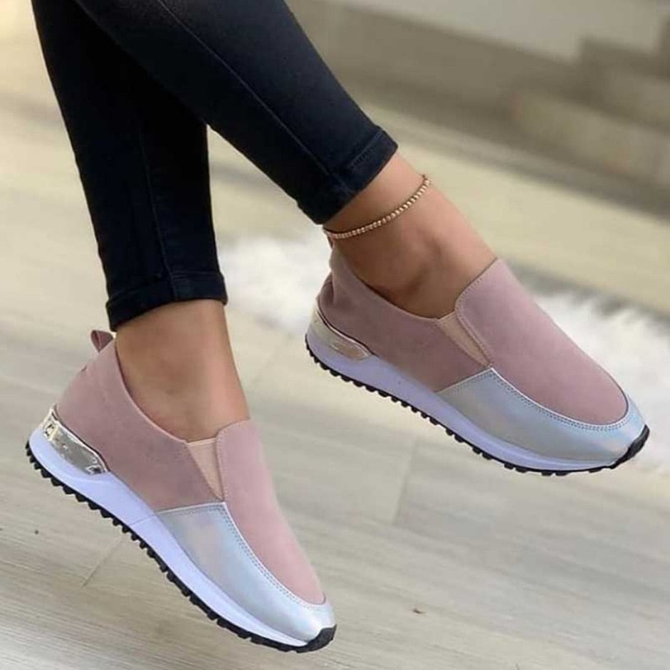 swvws New Women Sneaker Slip On Flat Casual Shoes Platform Sport Women's Shoes Outdoor Runing Ladies Vulcanized Shoes Zapatillas Mujer