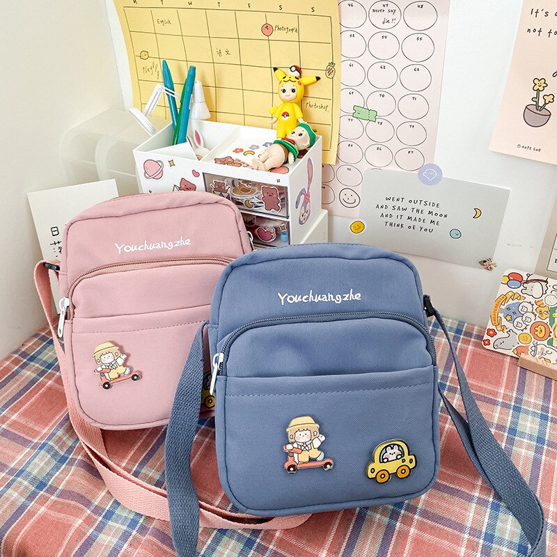 swvws  Kawaii Crossbody Bag Women Small Flap Shoulder Bag For Women New  Fashion Nylon Bag Messenger Bag Bolsa Feminina Women Bag