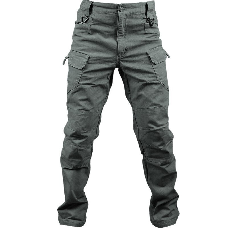 swvws Mens Vintage Hip Hop Style Baggy Jeans IX9 City Tactical Cargo Pants Men Combat SWAT Army Military Pants Cotton Many Pockets Stretch Flexible Man Casual Trousers Size