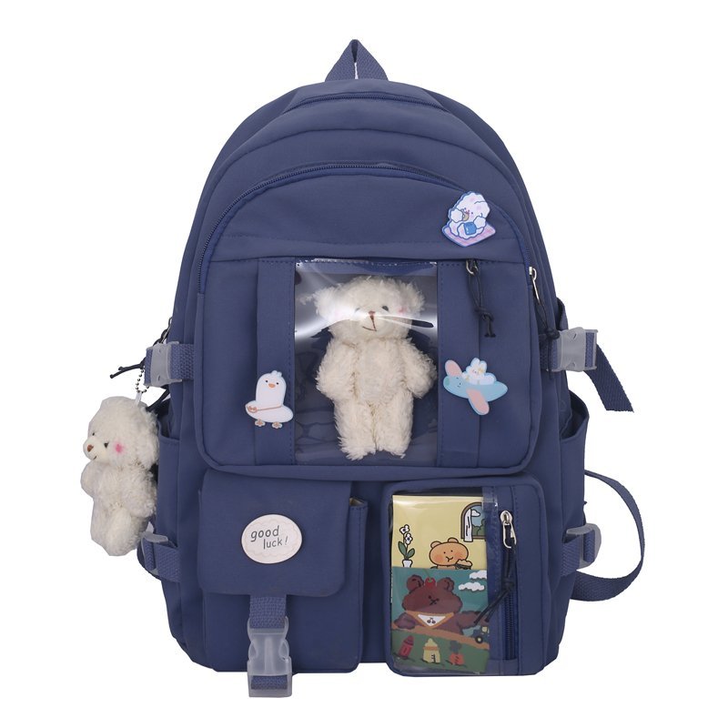 swvws Cute Women Backpacks Waterproof Multi-Pocket Nylon School Backpack for Student Female Girls Kawaii Laptop Book Pack Mochilas