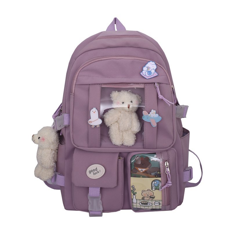 swvws High School Girls Backpack High Capacity School Bags For Teenage Girls Multi Pockets Kawaii Backpack Women Harajuku Cute Mochila