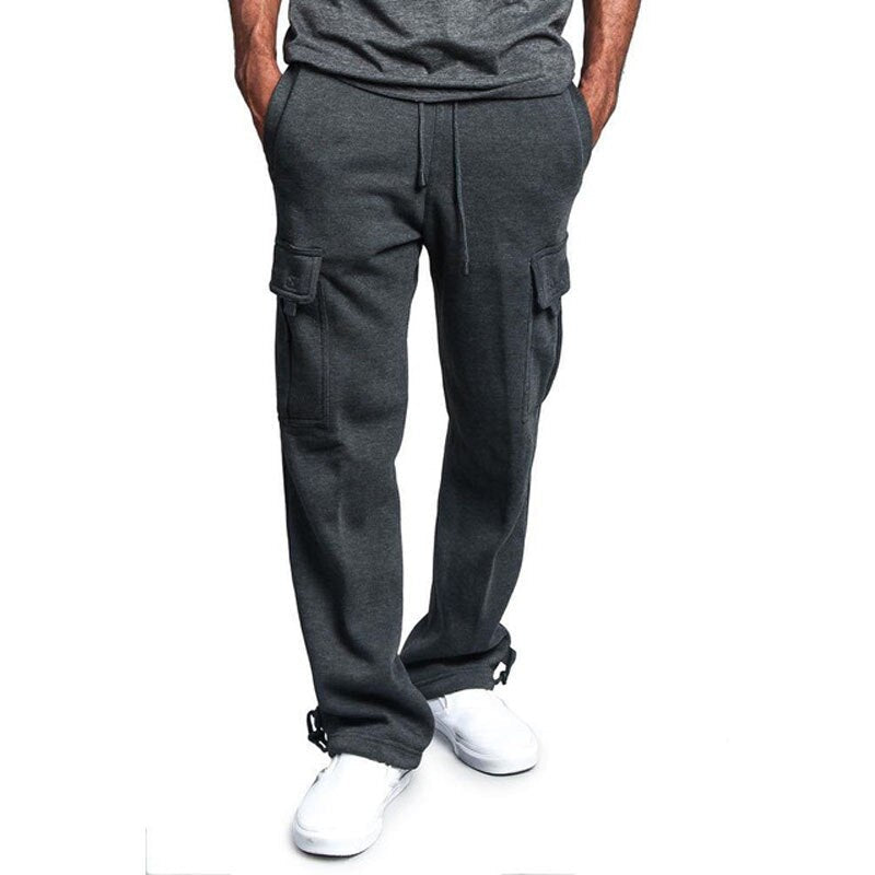 swvws Mens Vintage Hip Hop Style Baggy Jeans Men's Sportswear Joggers Fitness Training Cargo Sweatpants Loose Elastic Waist Brand Trousers Cotton Breathable Muscle Men Pants