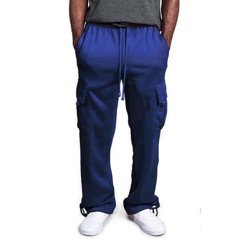 swvws Mens Vintage Hip Hop Style Baggy Jeans Men's Sportswear Joggers Fitness Training Cargo Sweatpants Loose Elastic Waist Brand Trousers Cotton Breathable Muscle Men Pants