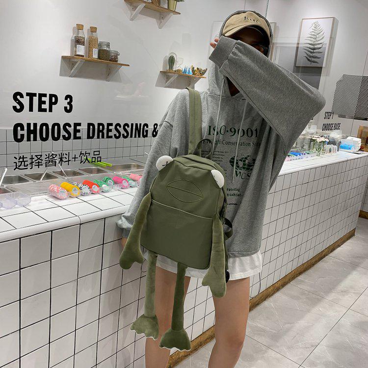 swvws Japanese Kawaii Backpack Women Mochila Feminina Sac A Dos Femme Frog Backpack Bags Mochilas Bolsos Back Pack Travel Backpack Bag