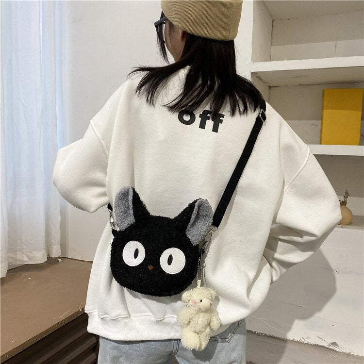 swvws  Japanese Style Kawaii Bag Women Cartoon Plush Shoulder Bag For Women New Crossbody Bag Small Phone&Purse Bag Bolsa Feminina