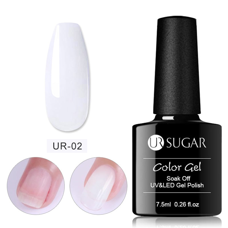 swvws  7.5Ml Milky Jelly White Gel Nail Polish Nails Clear Pink Extend Nail Tips Soak Off Led UV Gel Varnish