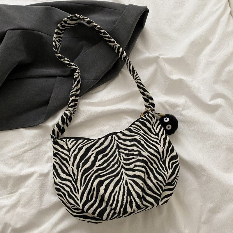 swvws Luxury Handbags Women Bags Designer Shoulder Bag For Women Fashion Zebra Pattern Sling Bags Women Messenger Bag Bolso Mujer