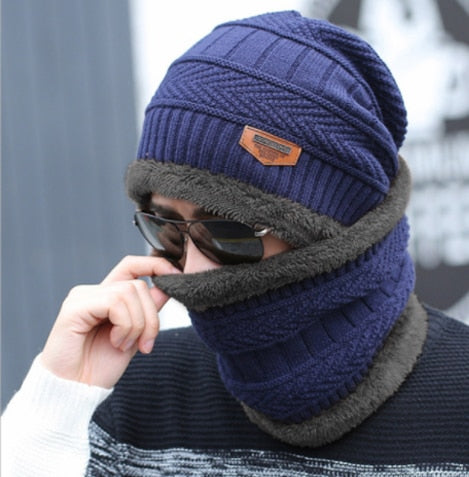 Christmas Gift Winter Hat Skullies Beanies Hats Winter Beanies For Men Women Wool Scarf Caps Balaclava Mask Gorras Bonnet Knitted Hat