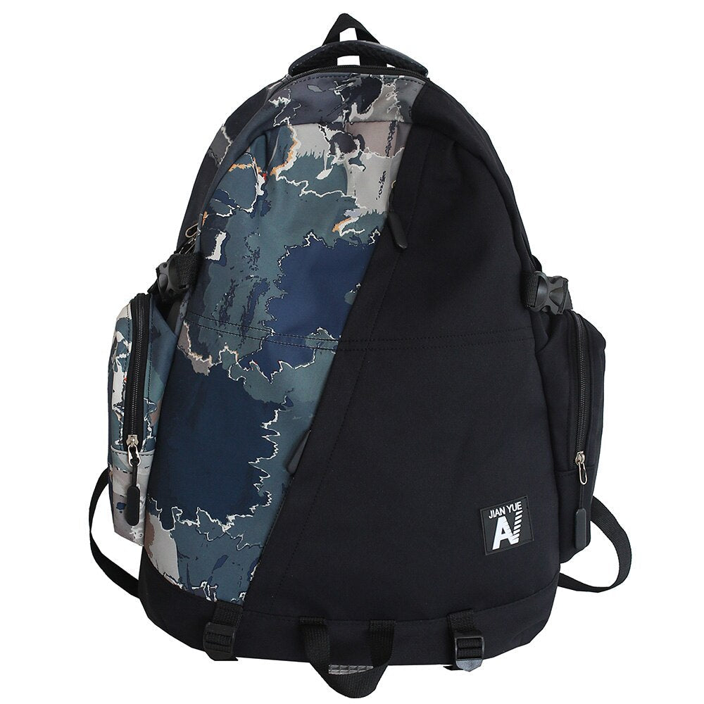 swvws High Capacity Men Graffiti Backpack Camouflage Laptop Book Boy School Bag Female Fashion Women Cool Student Backpack Male Travel