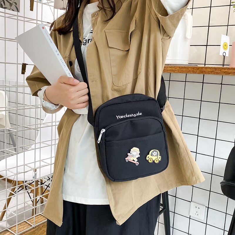 swvws  Kawaii Crossbody Bag Women Small Flap Shoulder Bag For Women New  Fashion Nylon Bag Messenger Bag Bolsa Feminina Women Bag