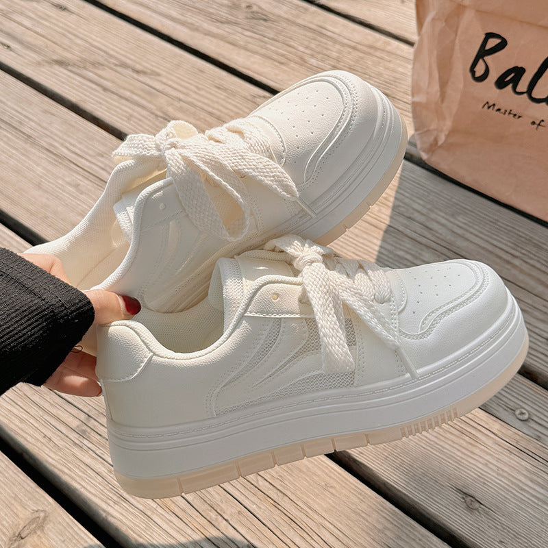 swvws White Shoes for Women  New Summer Breathable Platform Canvas Shoes Casual Sneakers Beier Zz585 One Piece Dropshipping