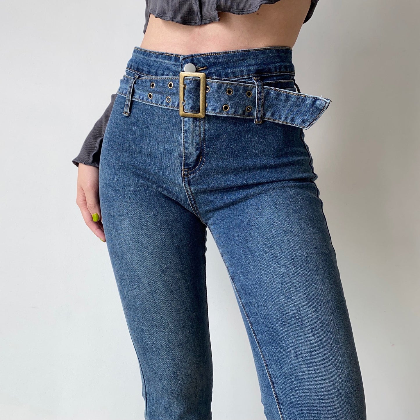 swvws - Hot Girl Denim Flare Jeans