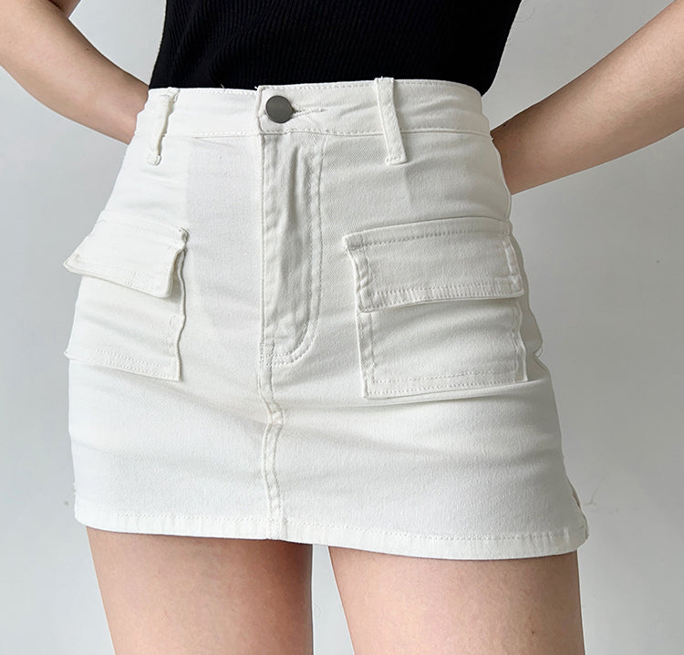 swvws - New Revolution Denim Pocket Skirt