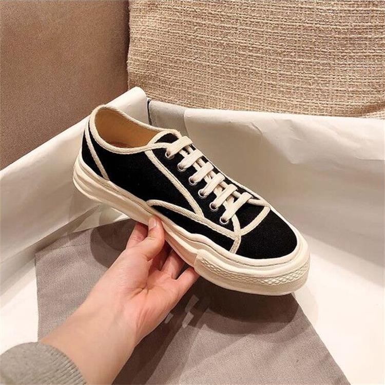 swvws Chanel Style Women's Shoes Ins Street Shooting Fashionable Dissolved Shoes Sports Platform Casual Sneakers Canvas Shoes Women's Fleece-Lined White Shoes