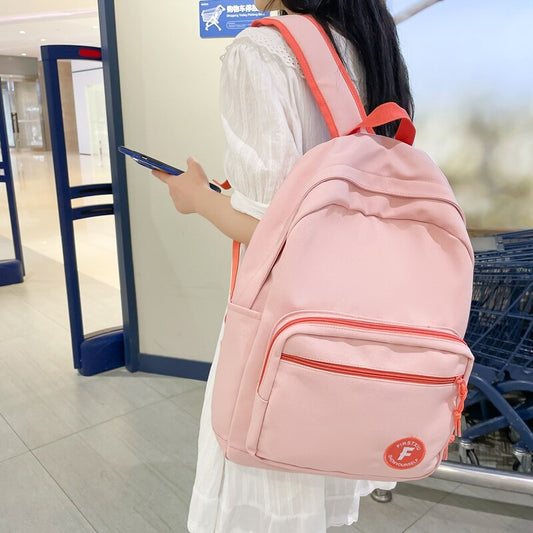 Back to school  Kawaii Rucksack for Teens Girls Fashion Bookbag Cute Backpack New Waterproof High School Boys Black Mochila Schoolbag