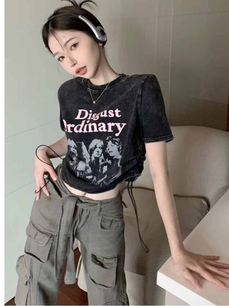 swvws trousers summer popular light-colored women's new temperament trend wide-leg pants Japanese fashion zipper jeans