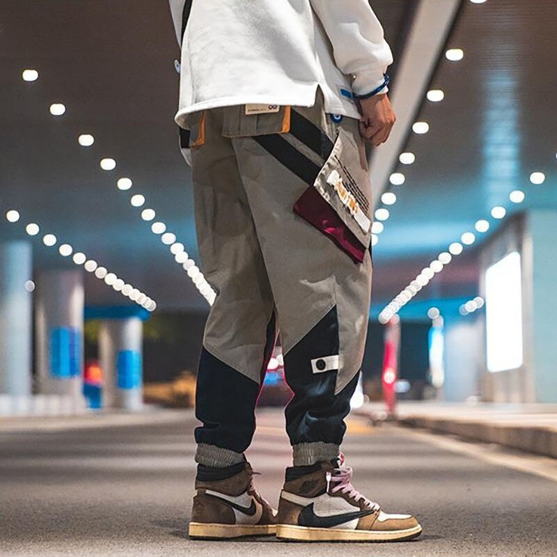 swvws Back To School  Men's Cargo Pants For Men Harajuku Cargo Trousers Male Loose Korean Streetwear Hip Hop Japanese 5XL Pocket Spliced