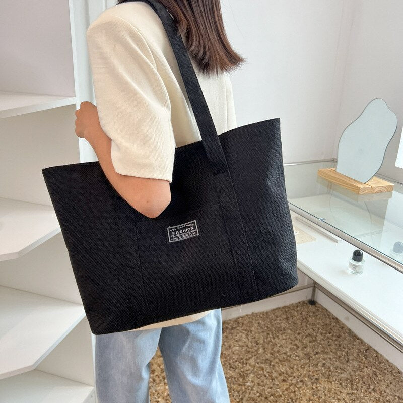 swvws  New Fashionable Tote Bag Women Simple Big Shopper Handbags Large-capacity Shoulder Bag For Women Ladies Hand Bags Bolsa Feminina