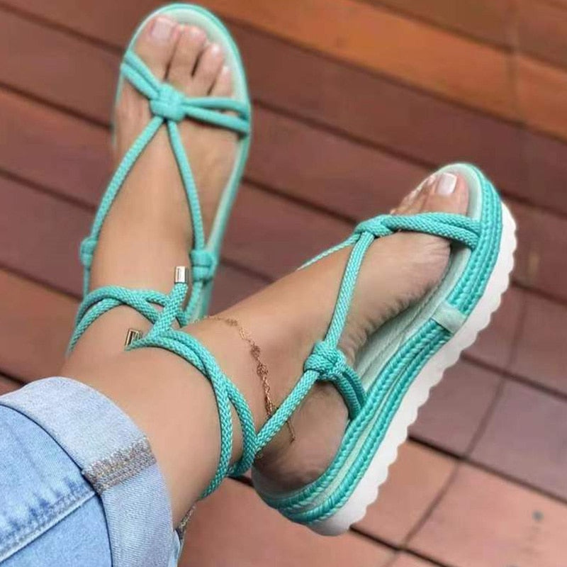 swvws Women Sandals Bohemian Style Summer Sandals Lightweight Beach Shoes Women Heels Sandalias Mujer Platform Shoes Wedge Sandal