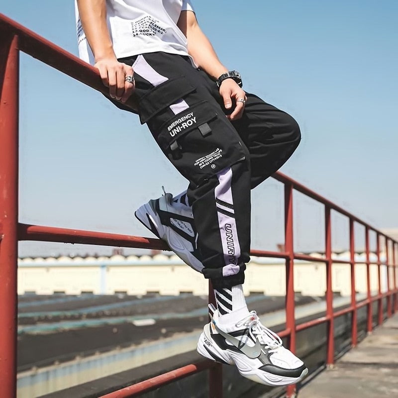 swvws Mens Vintage Hip Hop Style Baggy Jeans Hip Hop Cargo Pants Men Streetwear Cotton Joggers Fashion Sweatpants Male Casual Harem Trousers Summer Harajuku Pants Men Women