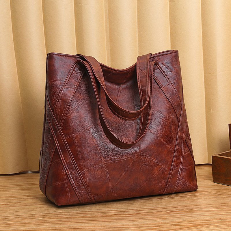 swvws Women's Luxury Handbag New Fashion Women's Shoulder Bag Large Capacity Retro Soft Pu Leather High Quality Tote Bag for Women