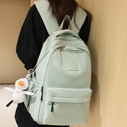 BACK TO SCHOOL  Waterproof Teenage Bookbag Nylon Rucksack Fashion Girl Backpack Women Shoulder Bag High School Schoolbag Black Mochila