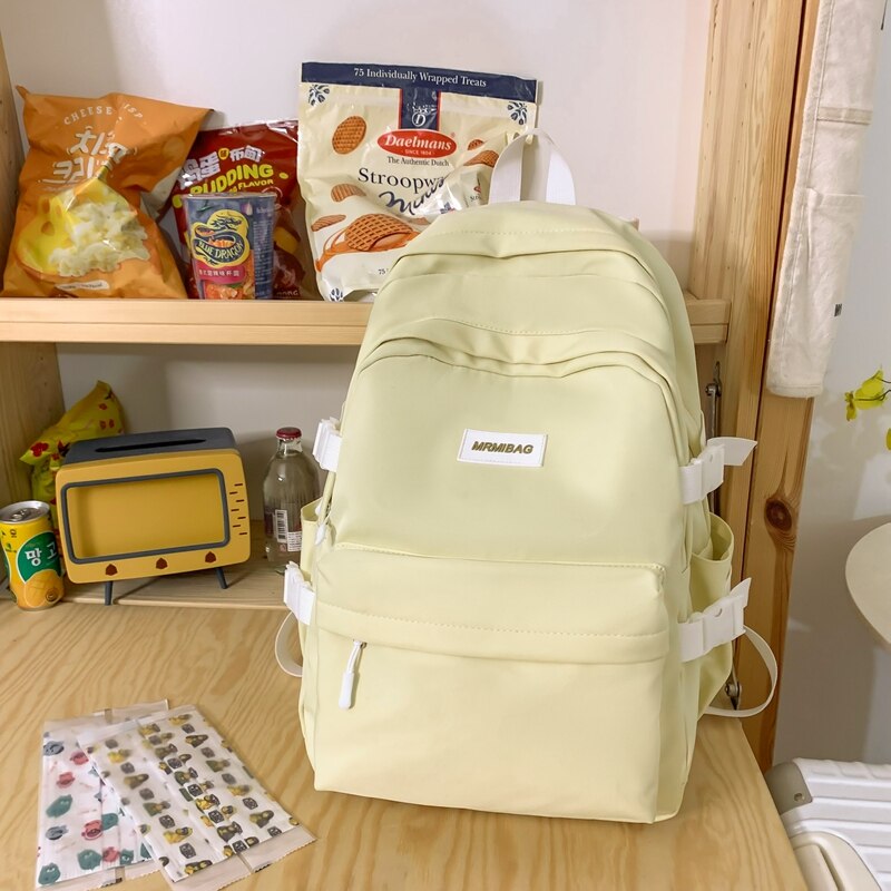 Back to school  Fashion Kawaii Teen Bookbag Waterproof Girls Mochila Cute Candy Color Schoolbag Lady Travel Bagpack Trendy Rucksack