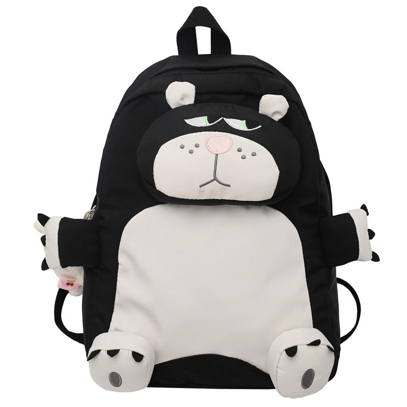 Back To School Cute Bear Young Girl School Backpack Female Large Capacity Kawaii Back Pack Mochila Pink Women Bagpack Nylon Cartoon Schoolbag