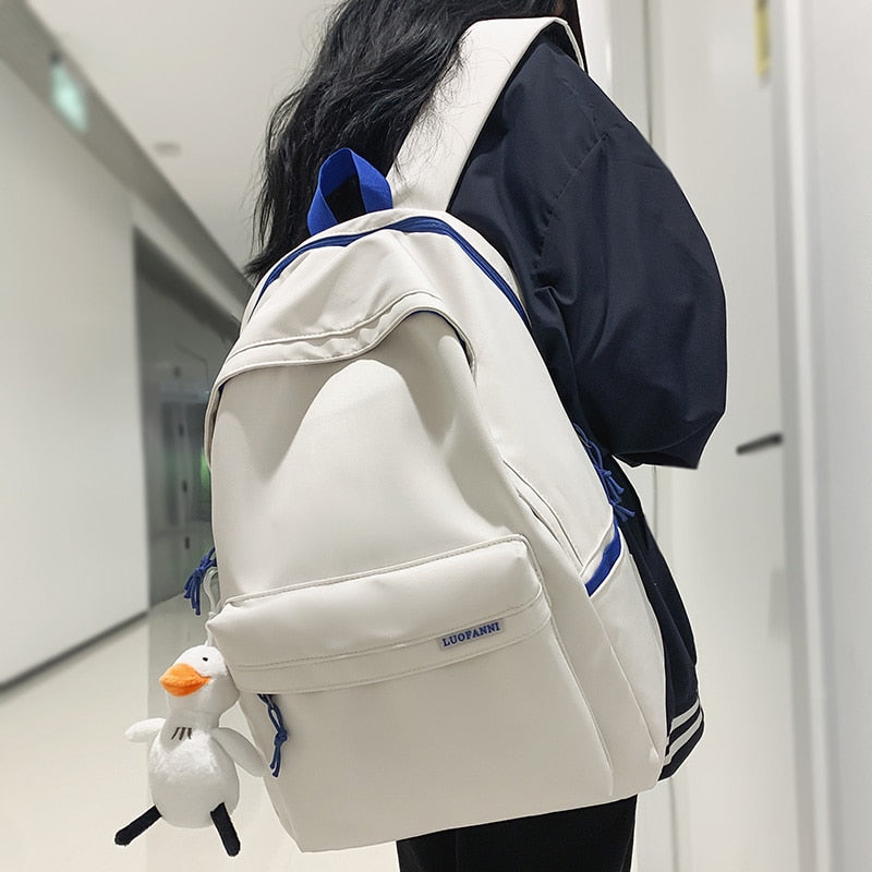 swvws Fashion Girl Boy Waterproof Travel Student Backpack Cool Lady Male Backpack Female Men Nylon College Bag School Trendy Women Bag