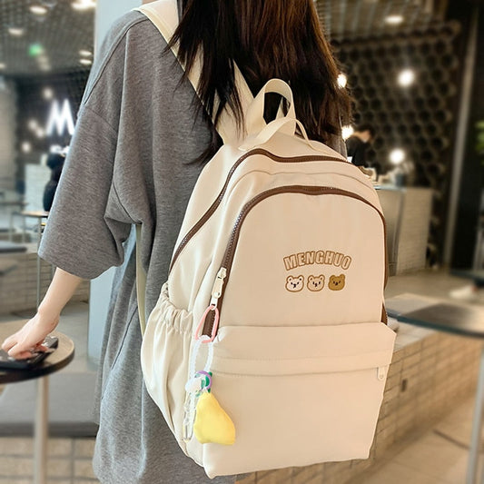 swvws Trendy Lady Student Bag Cool Female Laptop Leisure College Backpack New Girl Travel Book Backpack Fashion Women Nylon School Bag