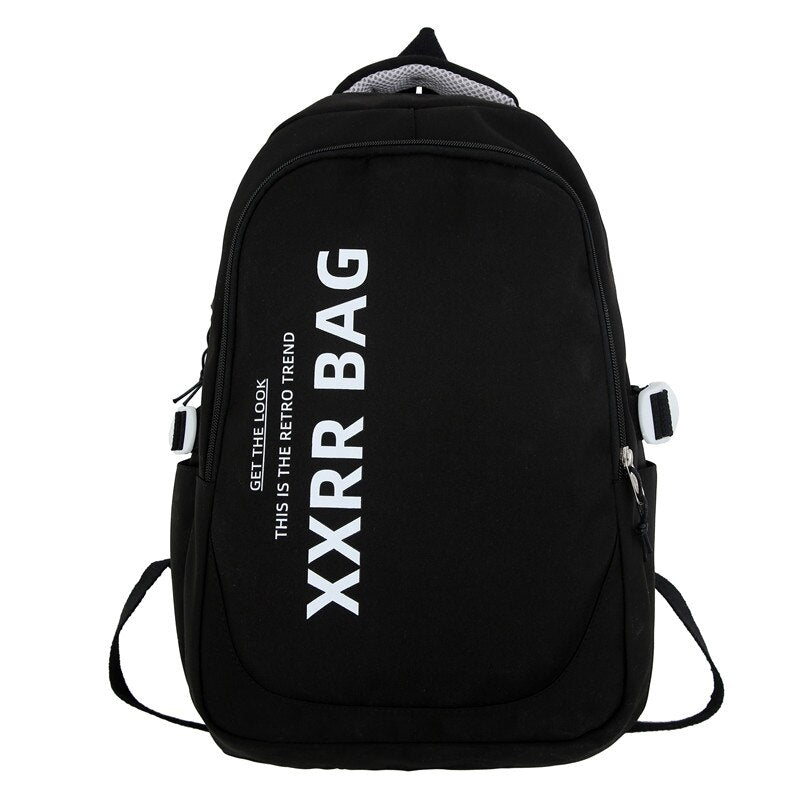 Back to school  Men Backpack for Teen Bookbag Fashion Student Rucksack Women Waterproof School Bag Girls Boys Travel Mochila Nylon Bag