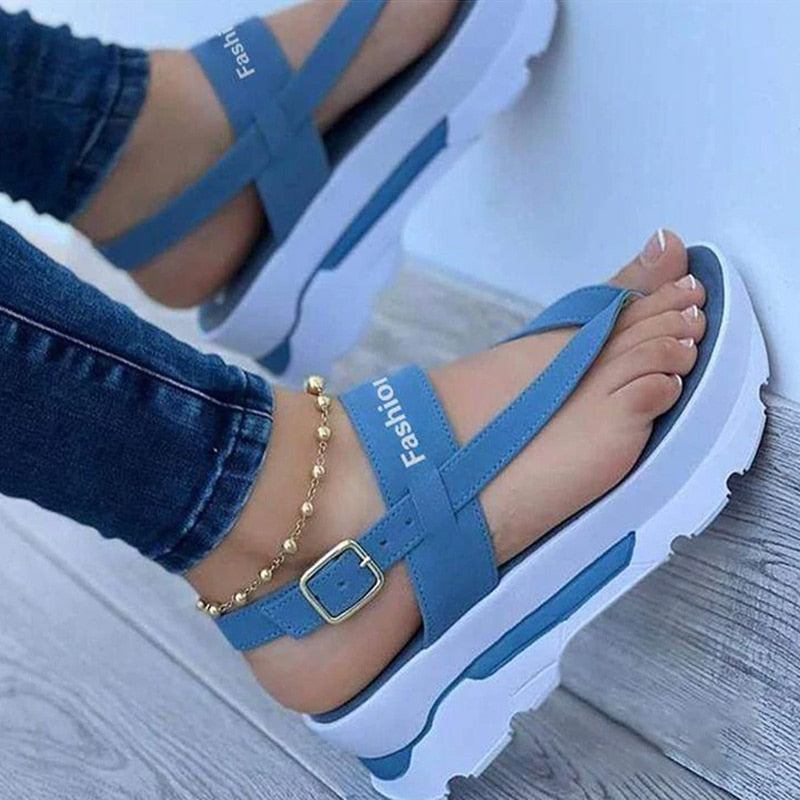 swvws Women Sandals Summer Wedges Shoes For Women Flip Flops With Heels Sandalias Mujer Beach Summer Shoes Platform Sandals Female