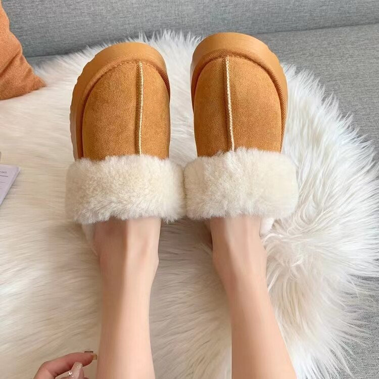 swvws Snow Boots Slippers Women Soft Women Shoes Waterproof Boots Ladies New Ankle Boots Flat  Winter Shoes Women