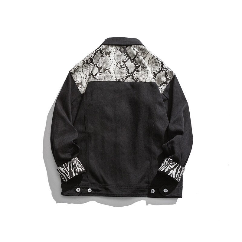 swvws Zebra Patchwork Jacket Women Hip Hop Streetwear Oversized Jackets Grunge Clothing Korean Harajuku Loose Outerwear Female Tops