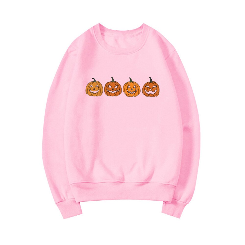 swvws Halloween Costume Pumpkin Sweatshirt Jack-O-Lantern Hoodie Halloween Crewneck Sweatshirt Fall Hoodies Unisex Sweatshirt Hoodie Spooky Season Tops