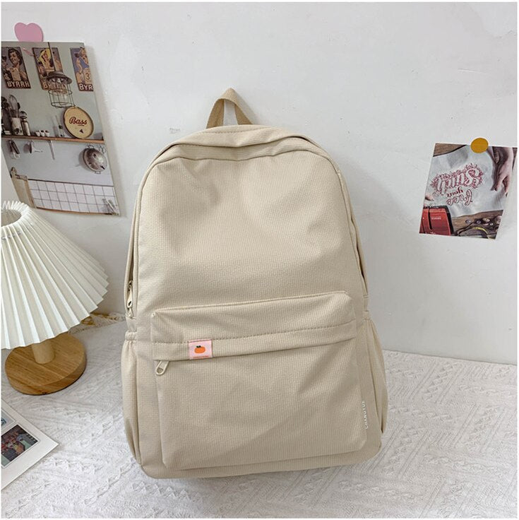 Back to school  Kawaii Teens Bookbag Bag for Girl Fashion Schoolbag Cute Canvas Backpack Women Travel Shoulder Mochila Laptop Rucksack