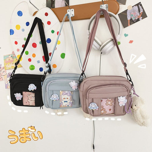 swvws  Japanese Kawaii Crossbody Bags For Women Purses and Handbags Transparent Pocket Itabag Small JK Bag Bolsa Feminina Shoulder Bag