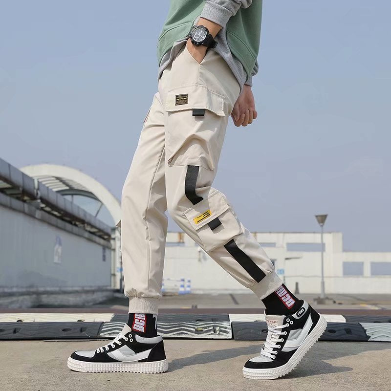 swvws Mens Vintage Hip Hop Style Baggy Jeans Hip Hop Cargo Pants Men Streetwear Cotton Joggers Fashion Sweatpants Male Casual Harem Trousers Summer Harajuku Pants Men Women