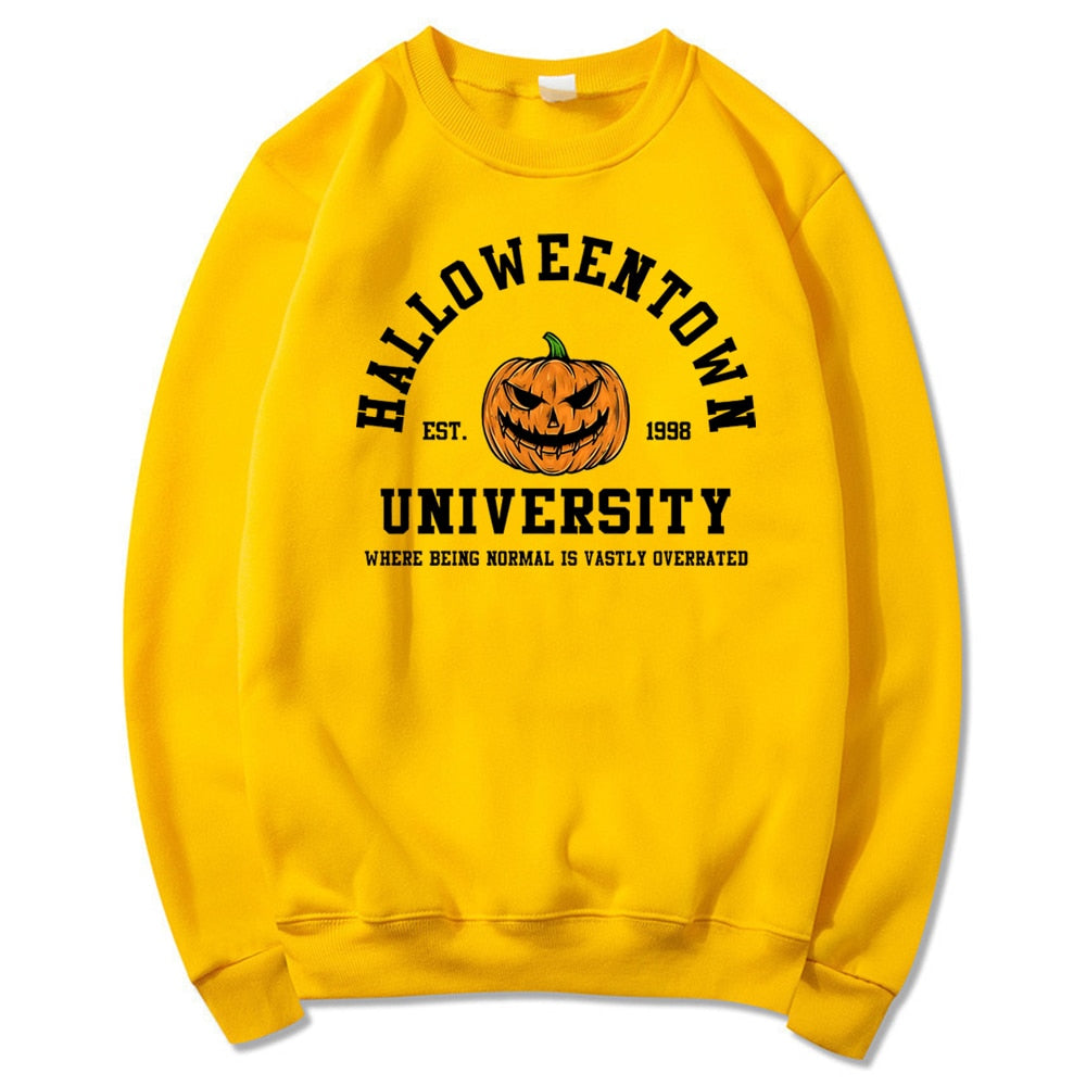 swvws Halloween Costume Vintage Halloweentown Sweatshirt Halloweentown Est 1998 Pullover Funny Halloween Town Fall Hoodies Pumpkin Halloween Sweatshirts