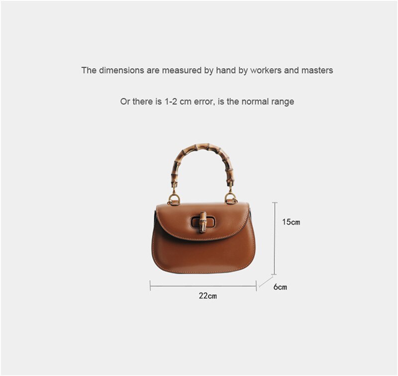 swvws High quality Messenger Bag Bamboo Bag Handbag Saddle Bag Mahjong Bag Women Crossbody BagNew Leather Retro Fashion Women's Bag