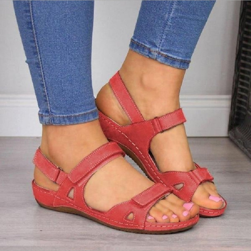 swvws Women Sandals  Casual Summer Shoes Women Low Heels Sandals For Wedges Shoes Soft Bottom Chaussure Femme Summer Footwear