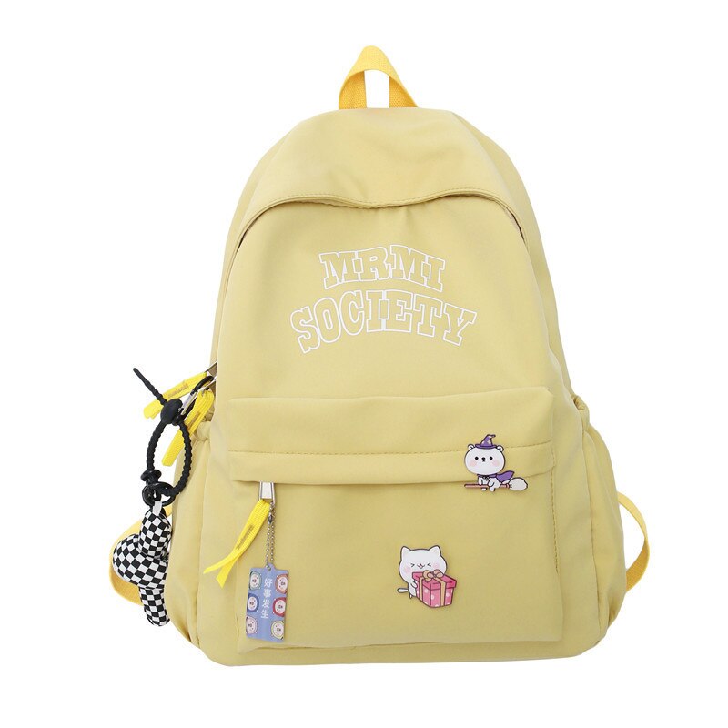 Back to school  Fashion Simple Letter Women Backpack Girl Boy Laptop Rucksack Student Lovers School Bag Femal Shoulder Travel Mochila