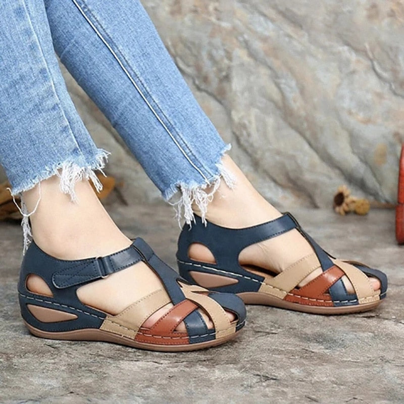 swvws    Fashion Women Sandals Waterproo Sli On Round Female Slippers Casual Comfortable Outdoor Fashion Sunmmer Plus Size Shoes Women