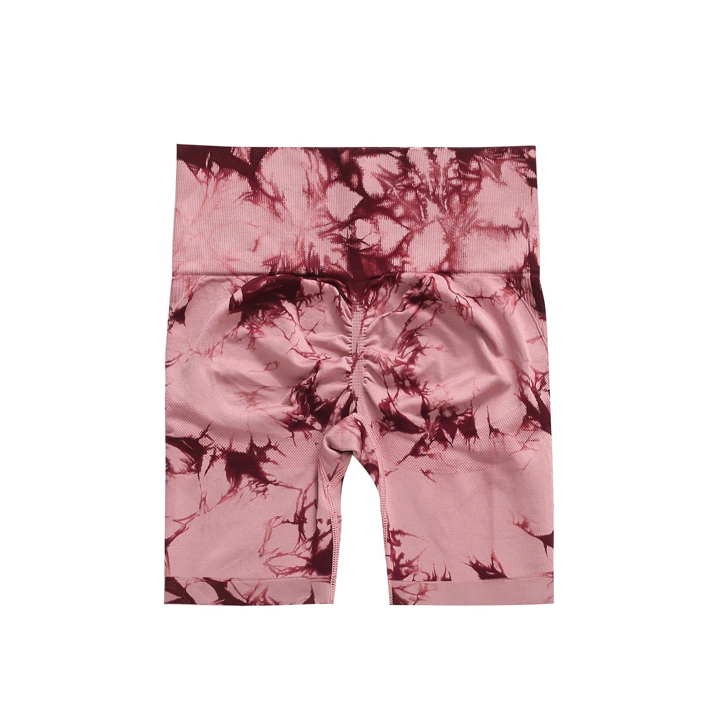 swvws Tie-Dye Seamless Fitness Pants Women's High Waist Hip Lift Sports Tight Shorts Running Sexy Peach Gym Yoga Shorts