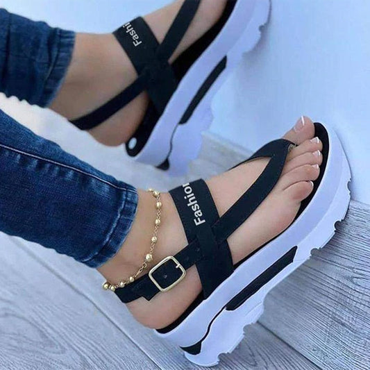 swvws Women Sandals Summer Wedges Shoes For Women Flip Flops With Heels Sandalias Mujer Beach Summer Shoes Platform Sandals Female