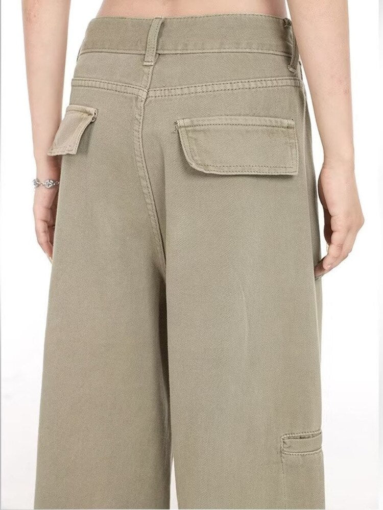 swvws Genuine Spring And Autumn Jeans Fashionable, Relaxed, Loose, Slim, Versatile Wide Leg Pants For Women's Jeans