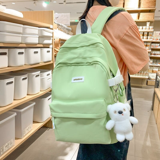 Back to school  Fashion Kawaii Teen Bookbag Waterproof Girls Mochila Cute Candy Color Schoolbag Lady Travel Bagpack Trendy Rucksack