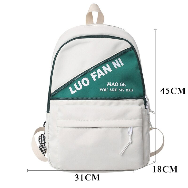 BACK TO COLLEGE   Men Fashion Backpack Lovers Schoolbag for Girls Boys Rucksack Women Shoulder Bag High School Bookbag Travel Mochila